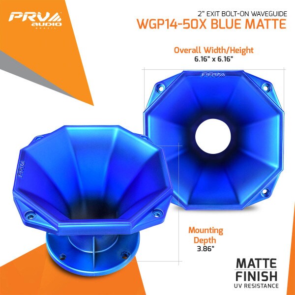 Main product image for PRV Audio WGP14-50X Blue Matte 2" 45 x 45 Waveguide294-3460
